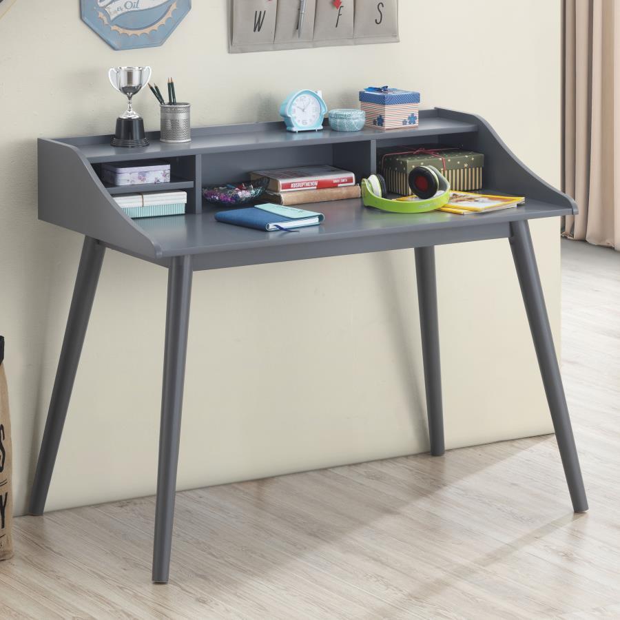 Percy 4-Compartment Mid-Century Modern Writing Desk
