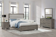 Wright Bedroom Set in Brown Oak