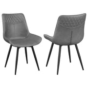 Brassie Upholstered Swivel Dining Side Chair Set of 2