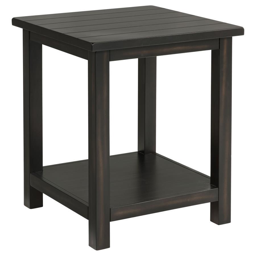 Payne Wood End Table With Shelf