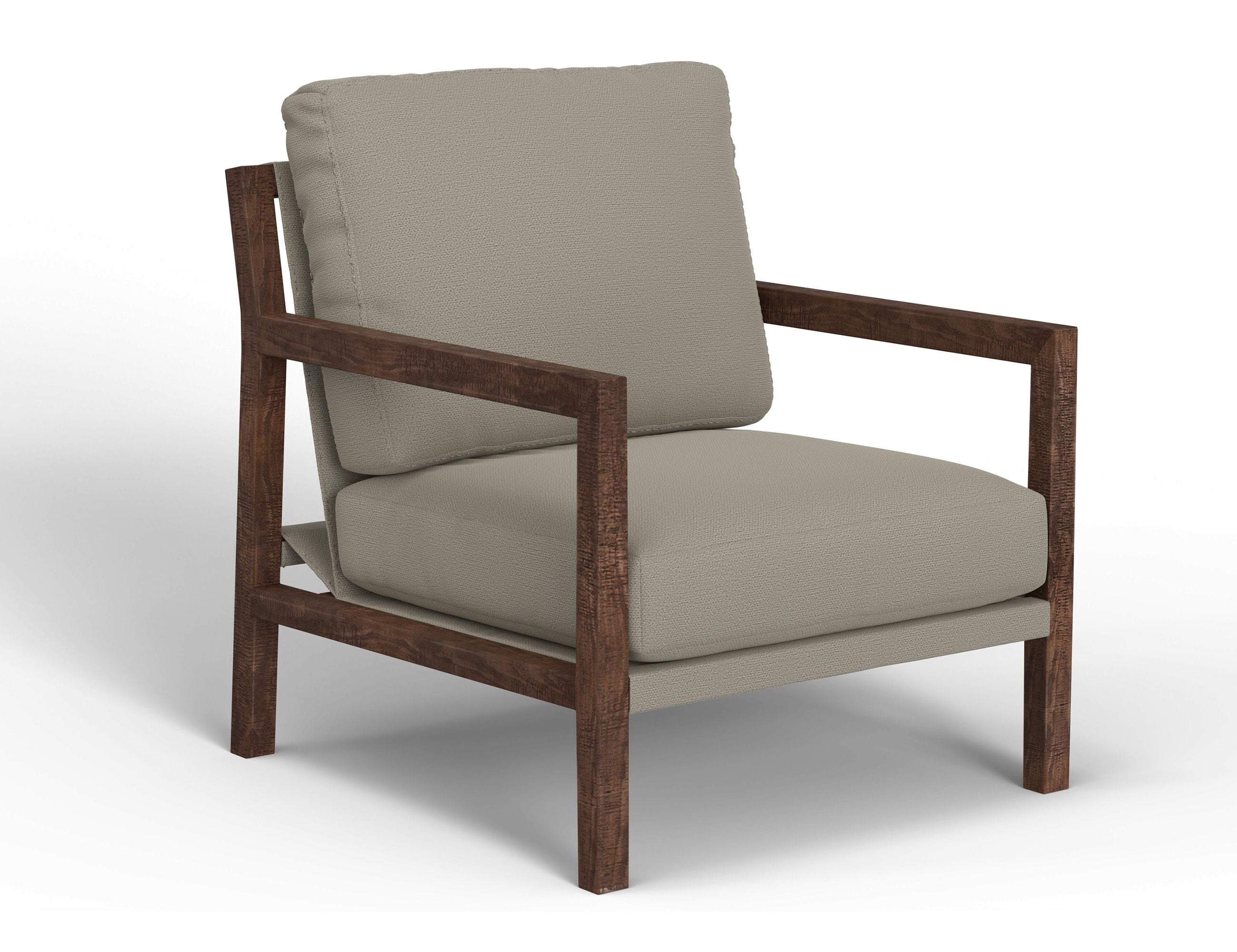 Milan Arm Chair with Solid Wood Frame