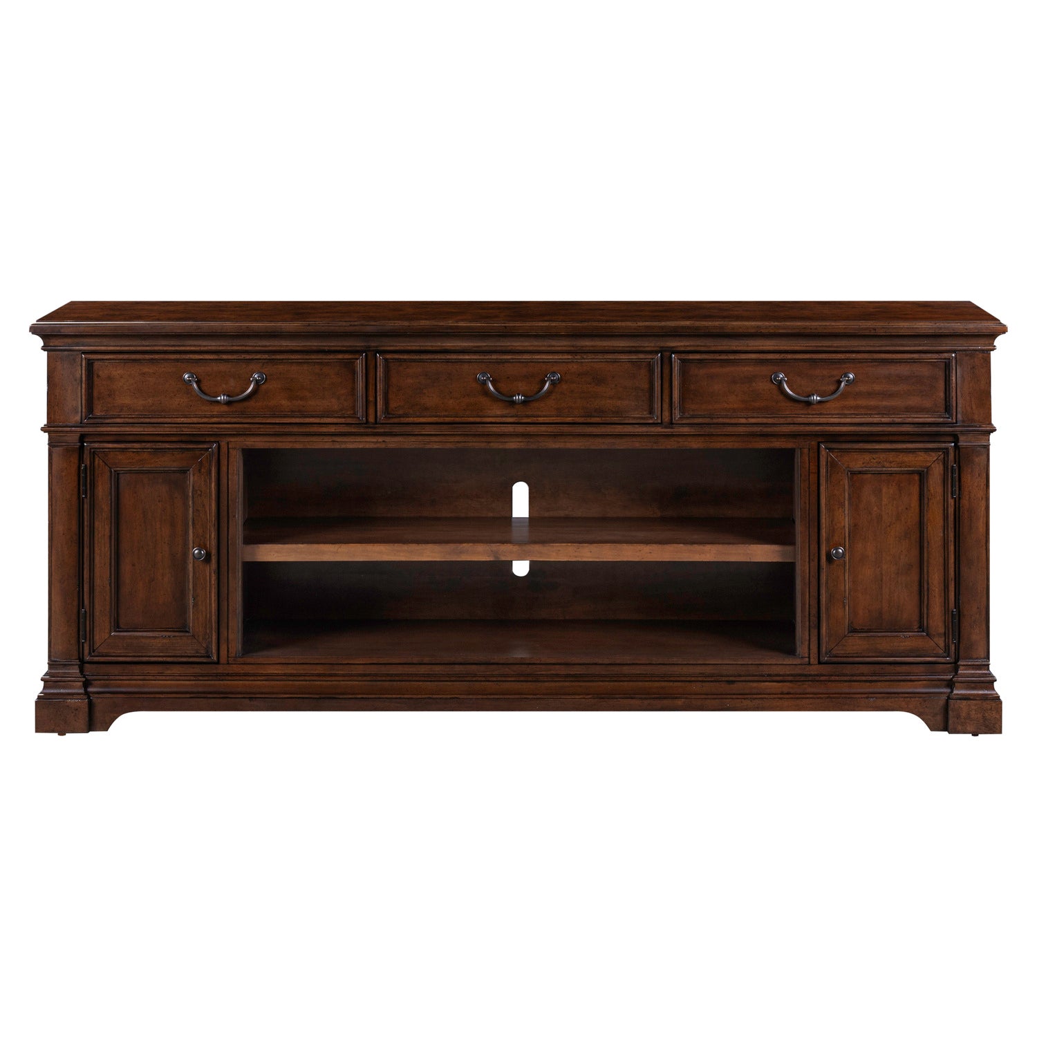Fireplace TV Consoles - 84" Fireplace TV Console FTS - Brown